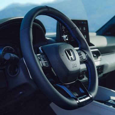 2027 Honda Prelude Steering Whell detail (exhilarating hybrid coupe).